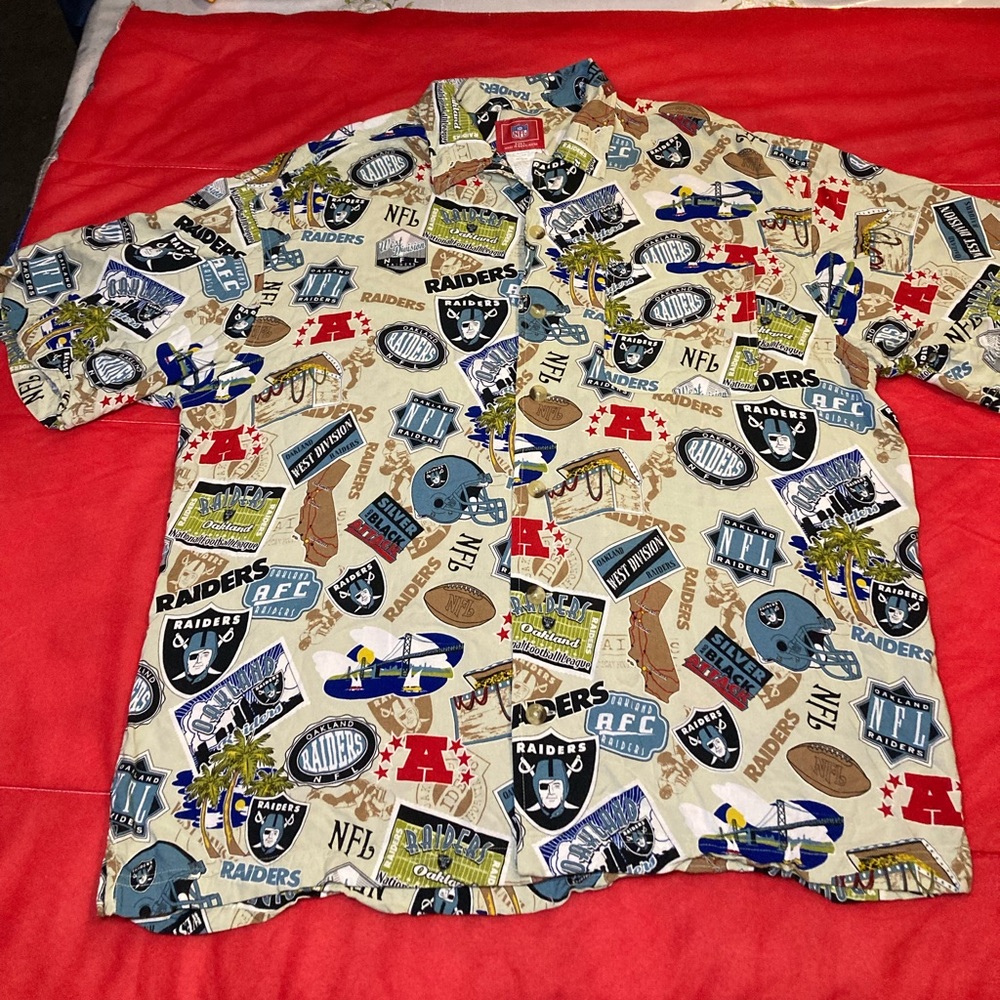 Oakland raiders Hawaii shirt large
